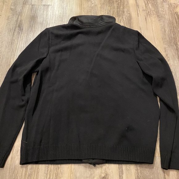 St. John Essentials Black Zip Up Sweater - Picture 8 of 11